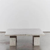 Carrara marble coffee table